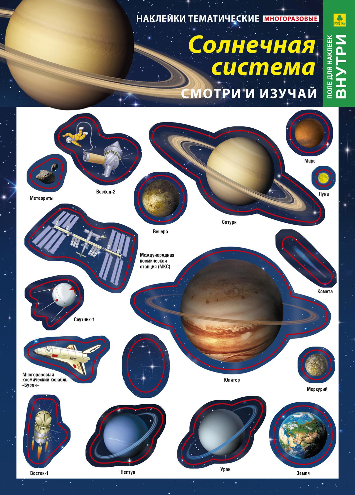 Набор наклеек РУЗ Ко Солнечная система 77 Нт20п ✳️ купить по цене 95 ₽/шт.  в Москве с доставкой в интернет-магазине Леруа Мерлен