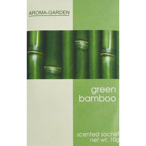 Саше ароматическое Зеленый бамбук зелено-салатовый 10 г бумага туалетная кадета зеленый бамбук 2 слоя 4 рулона
