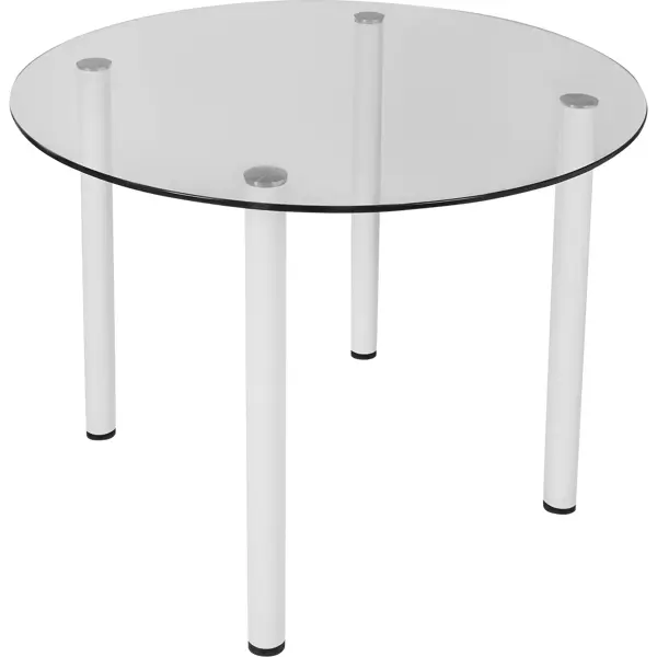 Стол кухонный Delinia Версаль 90x90 см круг стекло цвет белый стол кухонный delinia версаль 90x90 см круг стекло белый