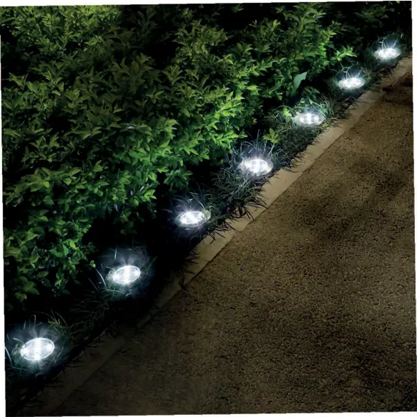 Светильник садовый Lamper Взлетные огни LED Ф120 светильник садово парковый lamper урбан на солнечной батарее грунтовый 1 вт алюминий 9х42 см led аккумулятор