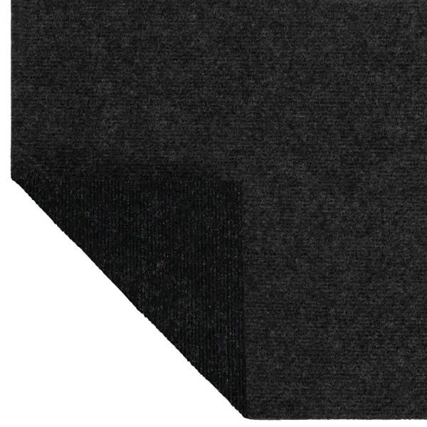 фото Ковровое покрытие иглопробивное «флорт про 01022», 3 м, цвет чёрный без бренда