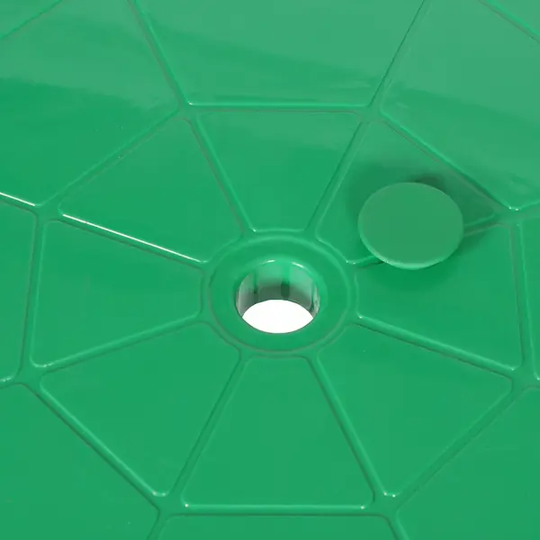 фото Стол садовый круглый 85.5x85.5х71.5 см пластик зеленый туба-дуба