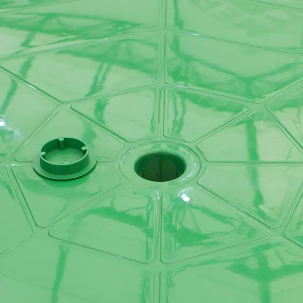 фото Стол садовый круглый 85.5x85.5х71.5 см пластик зеленый туба-дуба