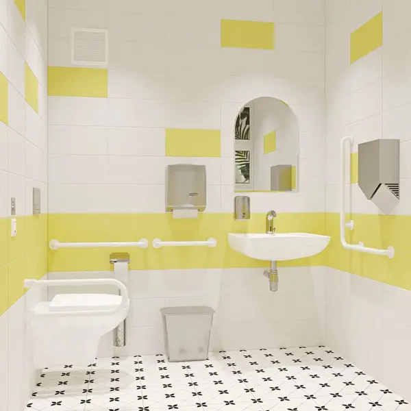 фото Поручень для ванны primanova 67 см цвет белый