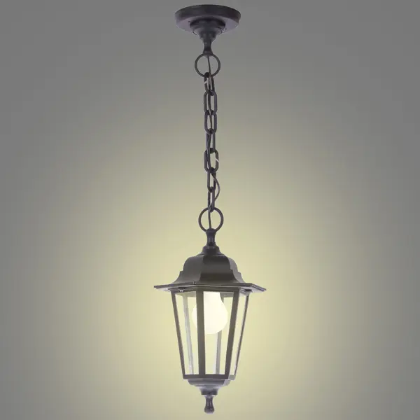фото Подвесной светильник уличный 6 граней цвет чёрный apeyron