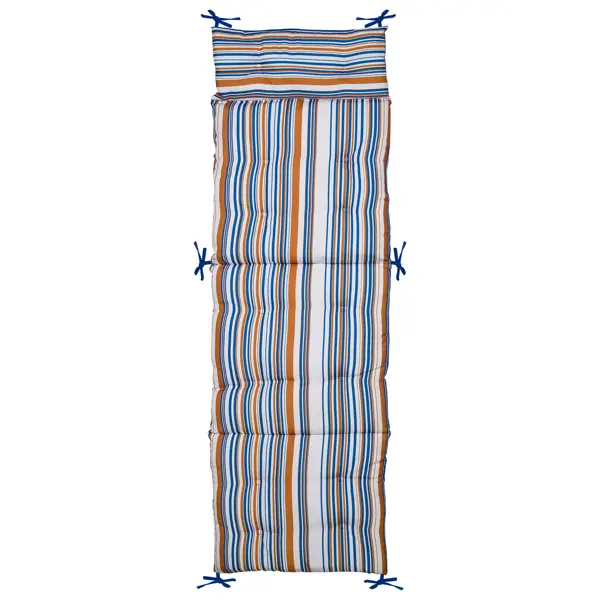 Подушка для садовой мебели 180x55 см цвет разноцветный ремни для переноски мебели оранжевый 2 шт