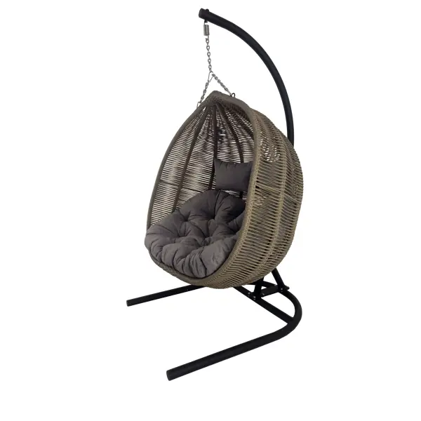 Кресло подвесное Nuar сталь серый рюкзак каркасный школьный 38 х 30 х 16 см эргономичная спинка stavia кот горох серый
