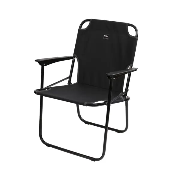 Кресло КС4/4 складной 58x60.5x75 сталь/полиэстер цвет черный кресло полиэстер seasons марсель camaro32 серое 85x73x77 см