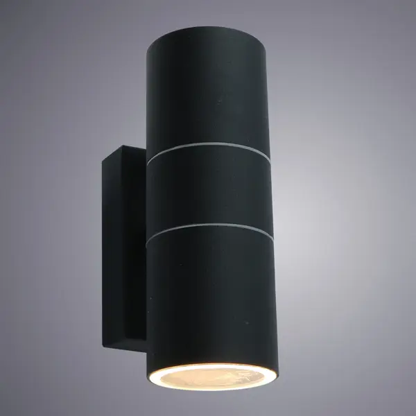 Настенный светильник уличный Mistero 2xGU10x35 Вт IP44 цвет чёрный металлик