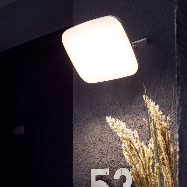 фото Прожектор светодиодный уличный inspire «kanti» 50 вт 4000к ip65 белый свет
