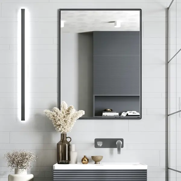 Зеркало для ванной Struktura 60x80 см цвет серый зеркало шкаф corozo спектр 50 серый белый sd 00000708
