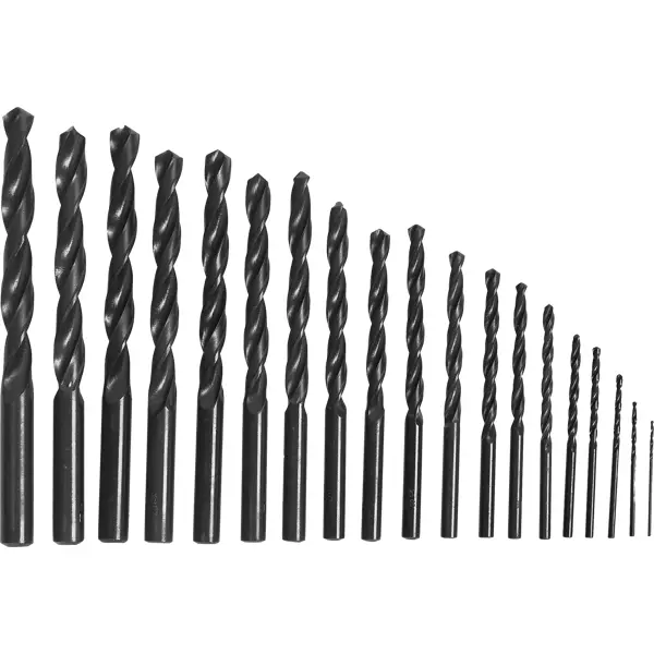 Набор сверл спиральных по стали 113-04233, 19 шт. карнавальный набор праздник 2 предмета ободок жезл виды микс