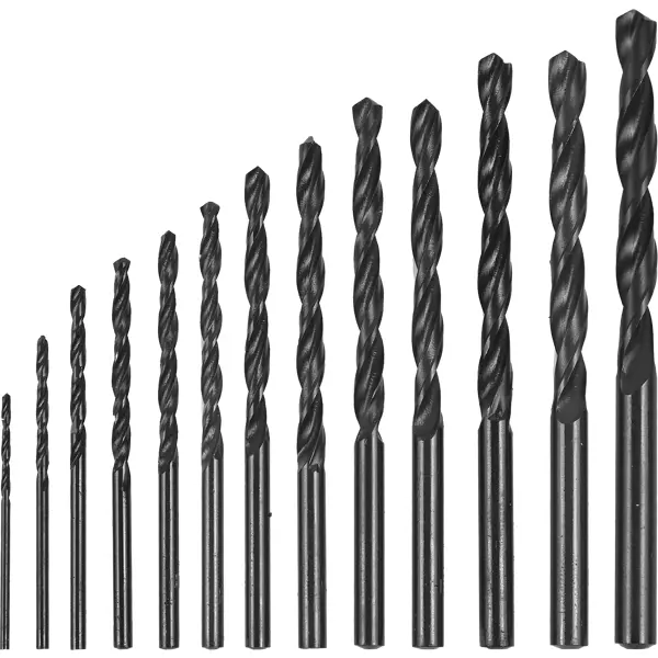 Набор сверл спиральных по металлу 113-04235, 13 шт. набор металлических трубочек ice 4 шт 21 см с ершиком
