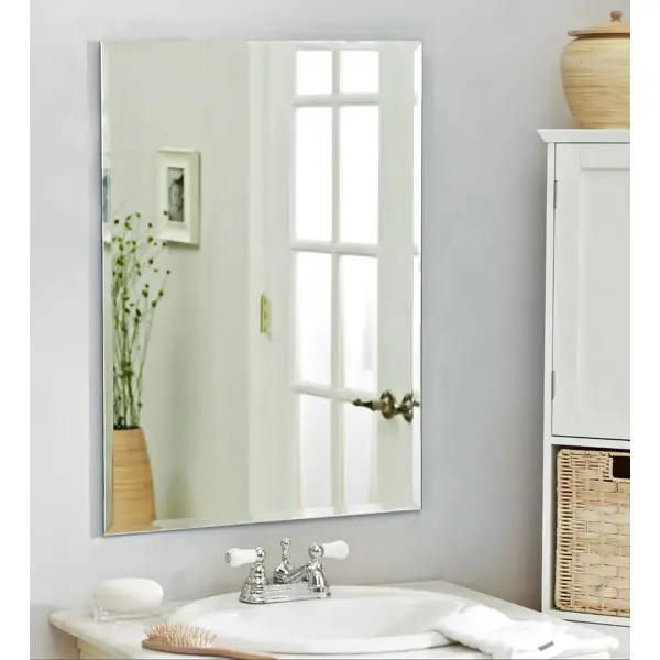 Зеркало для ванной Omega Glass NNF006 50x60 см прямоугольное зеркало с двумя полками