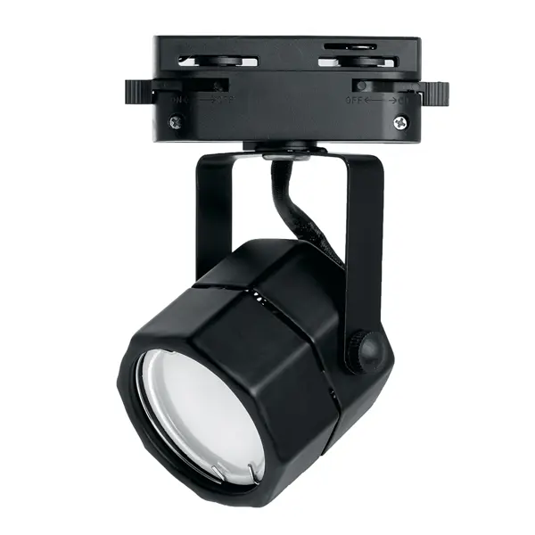 фото Трековый светильник feron al192 под лампу 50 вт однофазный 3 м² цвет черный
