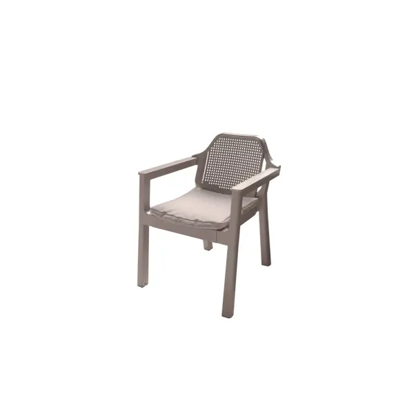 фото Набор мебели easy comfort полипропилен капучино диван 2 кресла стол без бренда