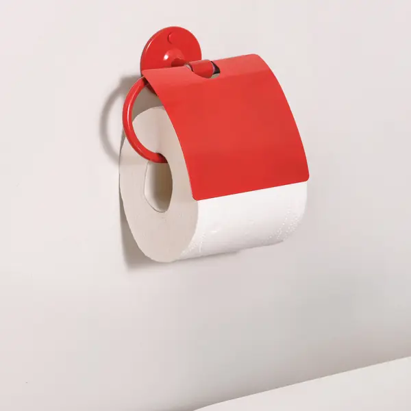 фото Держатель для туалетной бумаги moroshka trud закрытый цвет зелено-красный