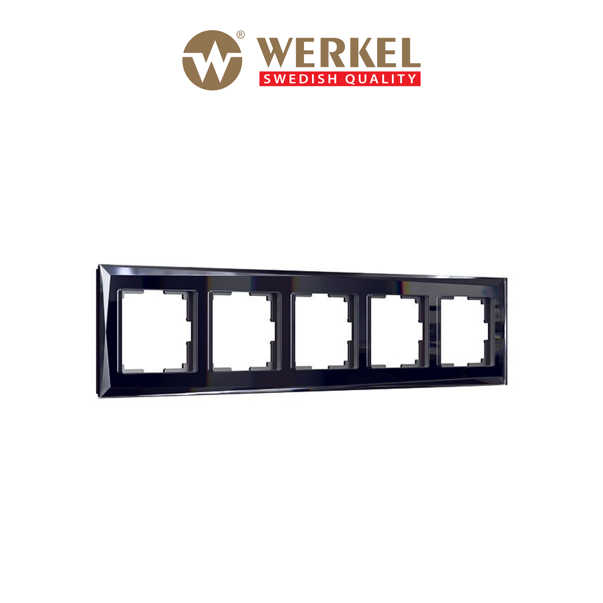 Рамка для розеток и выключателей Werkel Diamant W0051208 5 постов цвет  черный по цене 7100 ₽/шт. купить в Москве в интернет-магазине Леруа Мерлен