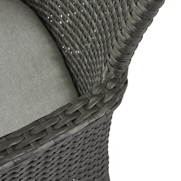 фото Кресло садовое naterial noa fix с подушкой 61.5x86x61.5 см искусственный ротанг светло-серый