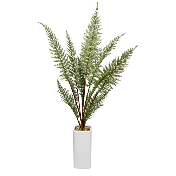 фото Искусственное растение папоротник 91x11 см пластик без бренда