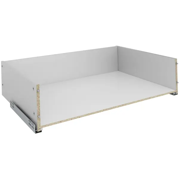 Выдвижной ящик для шкафа с мягким закрыванием 75.2x51.1x17.7 см ЛДСП цвет серый выдвижной ящик для шкафа с мягким закрыванием 55 2x31 1x8 1 см лдсп серый