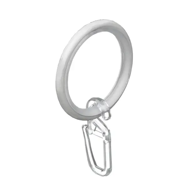 Кольцо с крючком металл цвет белый 28 см 10 шт. кольцо с крючком металл коньяк 2 см 10 шт
