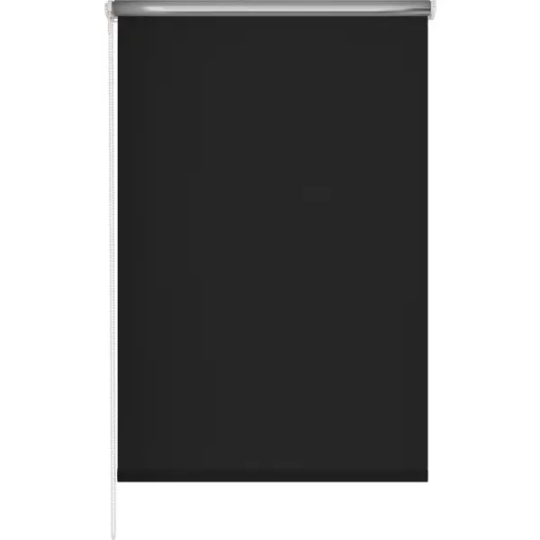 фото Штора рулонная блэкаут silver 50x175 см черная garden