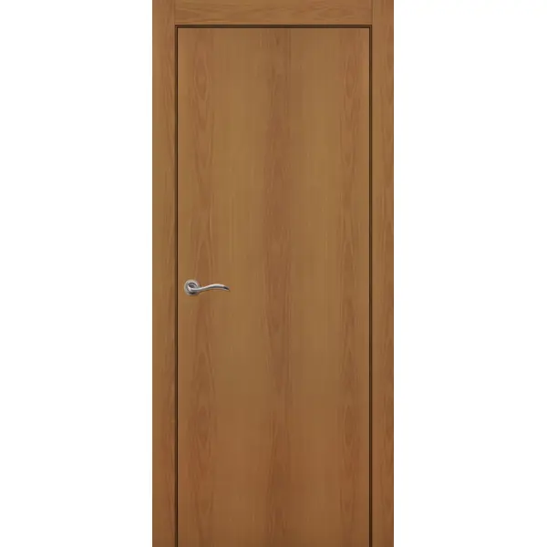 Дверь межкомнатная глухая без замка и петель в комплекте 80x200 см финиш-бумага цвет миланский орех