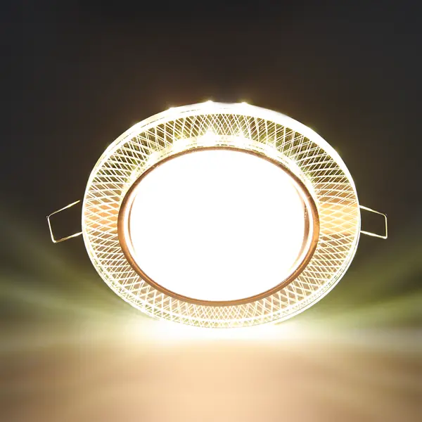 фото Светильник точечный встраиваемый fametto dls-l156gx53 3d, 72 м², зеркальный, ip20