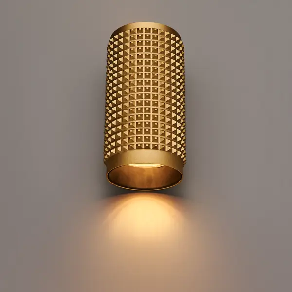 фото Светильник точечный накладной novotech over mais 370756, 2.5 м², цвет золотой