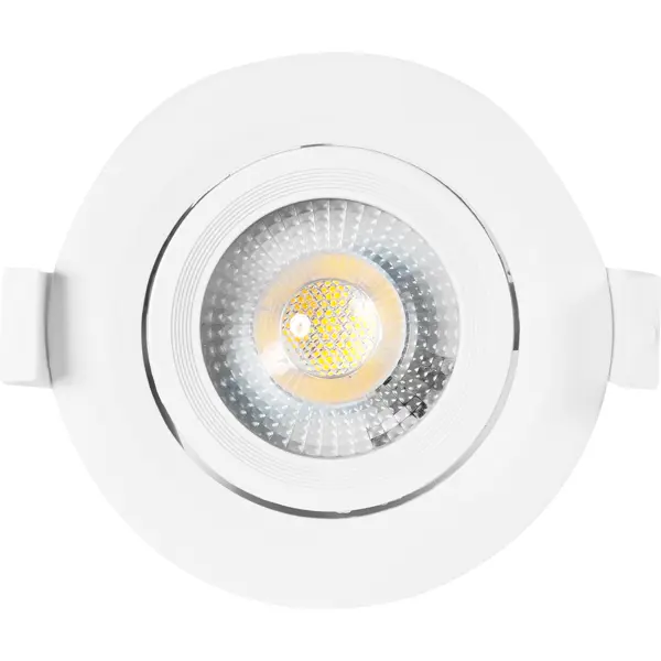 фото Светильник точечный светодиодный встраиваемый kl led 22a-5 90 мм 4 м² белый свет цвет белый эра