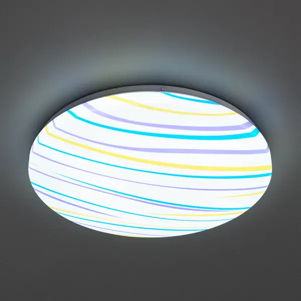Светильник настенно-потолочный светодиодный Lumin Arte Rio C16LLW36W, 18 м², холодный белый свет, цвет белый основание светильника led 3 режима 3000 6000к usb белый 9 5х9 5х4 см