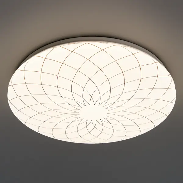 Светильник настенно-потолочный светодиодный Lumin Arte Fler C19LLS36W, 18 м², нейтральный белый свет, цвет белый модуль светодиодный apeyron для настенно потолочного светильника 180 мм 220в 12 вт нейтральный белый свет