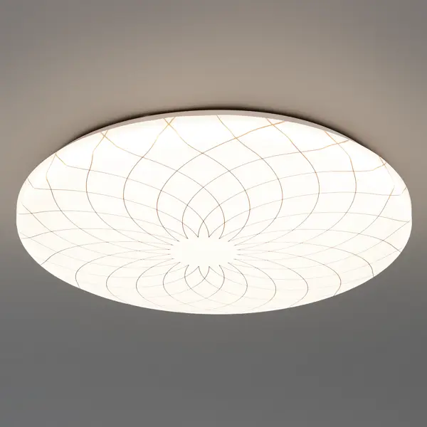 Светильник настенно-потолочный светодиодный Lumin Arte Fler C19LLS55W, 30 м², нейтральный белый свет, цвет белый