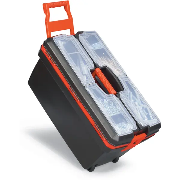 Ящик для инструментов на колесах Zalger PO09M 360x600x320 мм пластиковый ящик для крепежа fit
