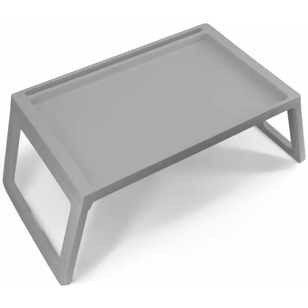 Столик прямоугольный 54.5x35.5 см пластик цвет серый столик поднос daswerk