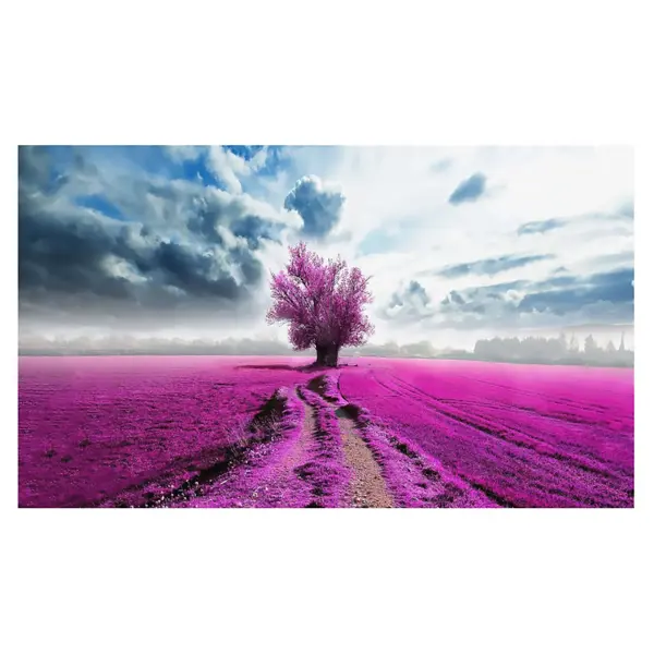 Картина на холсте Дерево на розовом 60x100 см картина на холсте розовое дерево 50x70 см