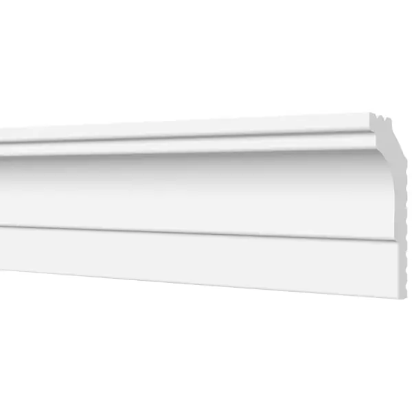 фото Плинтус для натяжных потолков экструдированный полистирол format 04014е белый 18х36х2000 мм