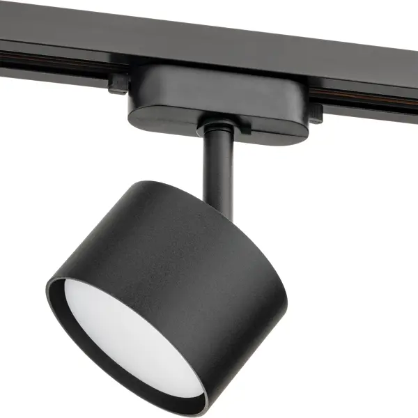 Трековый светильник спот поворотный Ritter Artline 85x55мм под лампу GX53 до 4м² металл цвет чёрный подвес универсальный трековый для однофазных треков 505xxx barra lightstar 505177