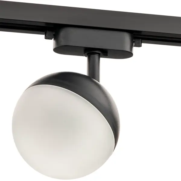 Трековый светильник спот поворотный Ritter Artline шар 100x100x75мм под лампу GX53 до 4м² пластик чёрный