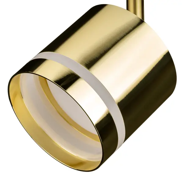 Трековый светильник спот поворотный Ritter Artline 85x80мм под лампу GX53 до 4м² металл/пластик цвет золото зажим для колец для тяжелых штор металл золото 10 шт