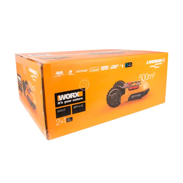 фото Робот-газонокосилка аккумуляторная worx landroid m500 wr141e, 20 в, 18 см