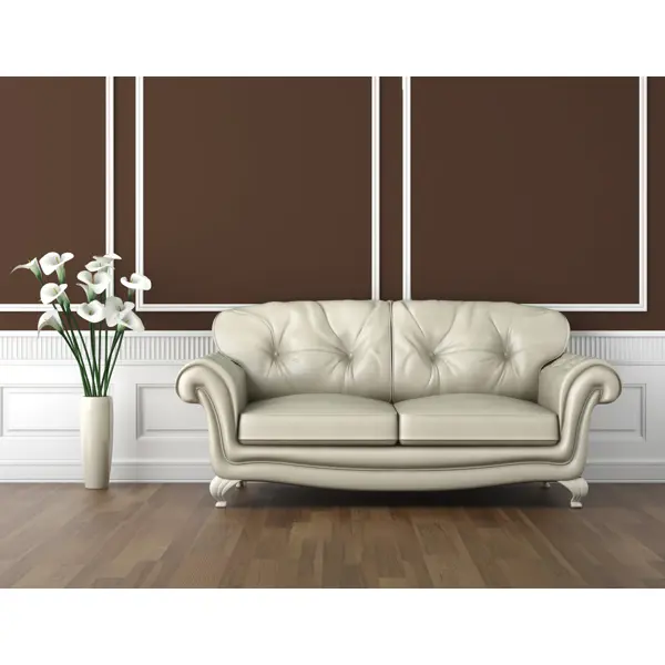 фото Эмаль акриловая универсальная luxens цвет коричневый матовый 0.9 кг