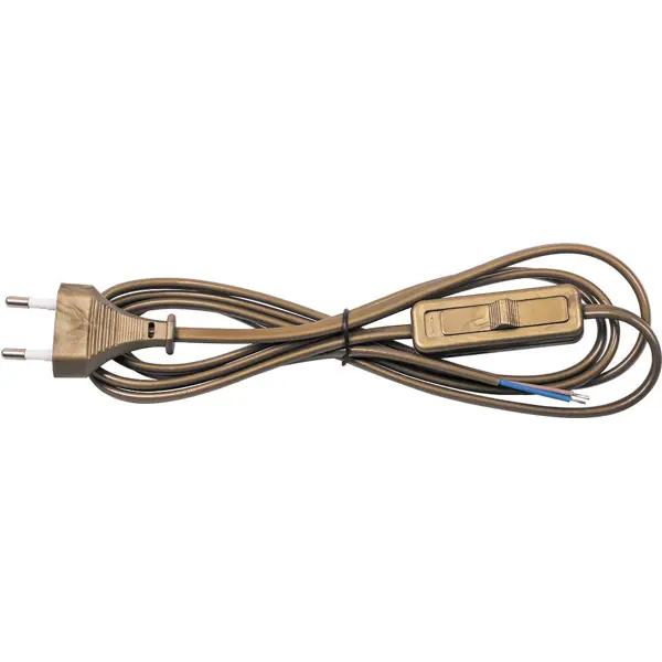 Шнур с проходным выключателем KF-HK-1 1.9 м золотой шнур для вязания 100% полиэфир 1мм 200м 75±10гр 07 золотой