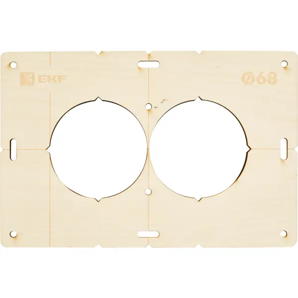 Комплект шаблонов EKF 68 мм комплект для крепления деревянных маскировочных планок valcomp