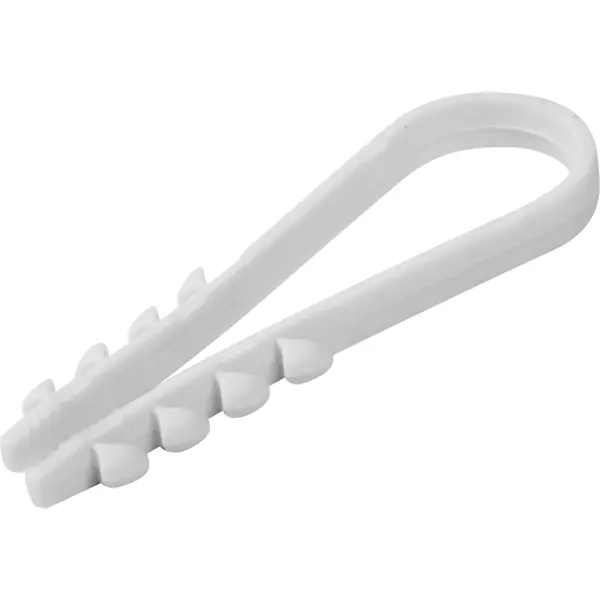 Дюбель-хомут Duwi ДХК 11-18 для круглого кабеля цвет белый 10 шт. секторные ножницы для бронированного кабеля duwi