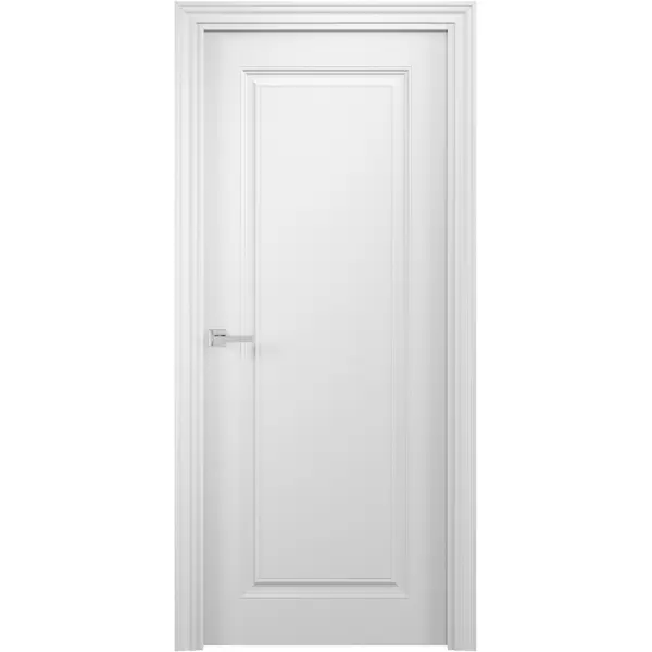 Дверь межкомнатная глухая без замка и петель в комплекте Аляска 200x80 см финиш-бумага цвет белый шелк глухая двухстворчатая дверь узола