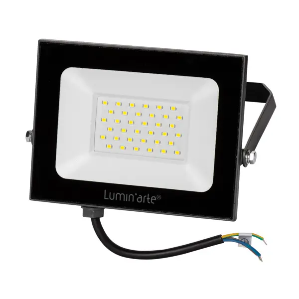фото Прожектор светодиодный уличный luminarte 50 вт 5700k ip65 холодный белый свет lumin arte