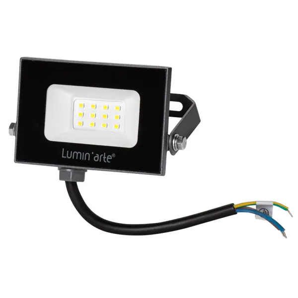 Прожектор светодиодный уличный Luminarte 10 Вт 5700K IP65 холодный белый свет прожектор светодиодный уличный 52825 8 100 вт 6500k ip65 холодный белый свет