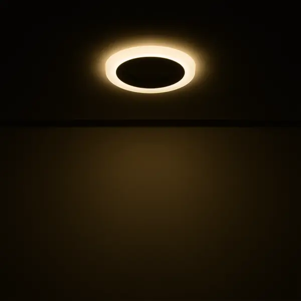 фото Светильник встраиваемый gauss backlight bl114 круглый 3 и 3 вт свет тёплый белый